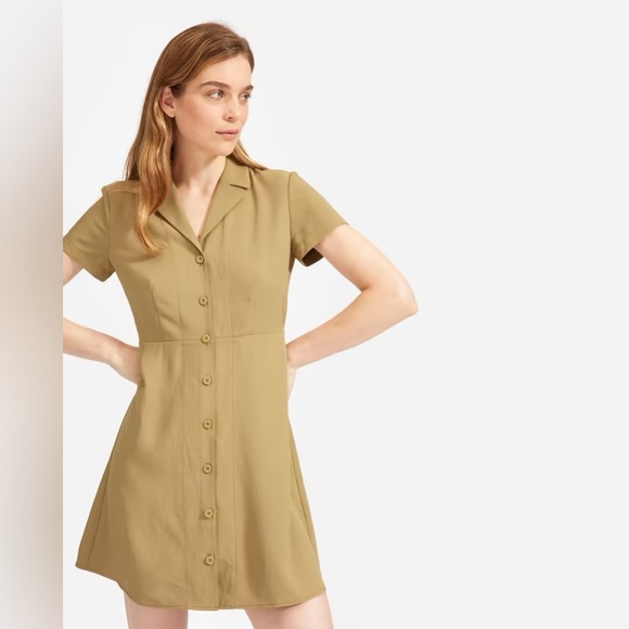 Everlane The Japanese GoWeave Notch Shirtdress 00 - Picture 1 of 7